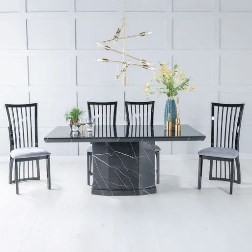 Black Marble Dining Sets